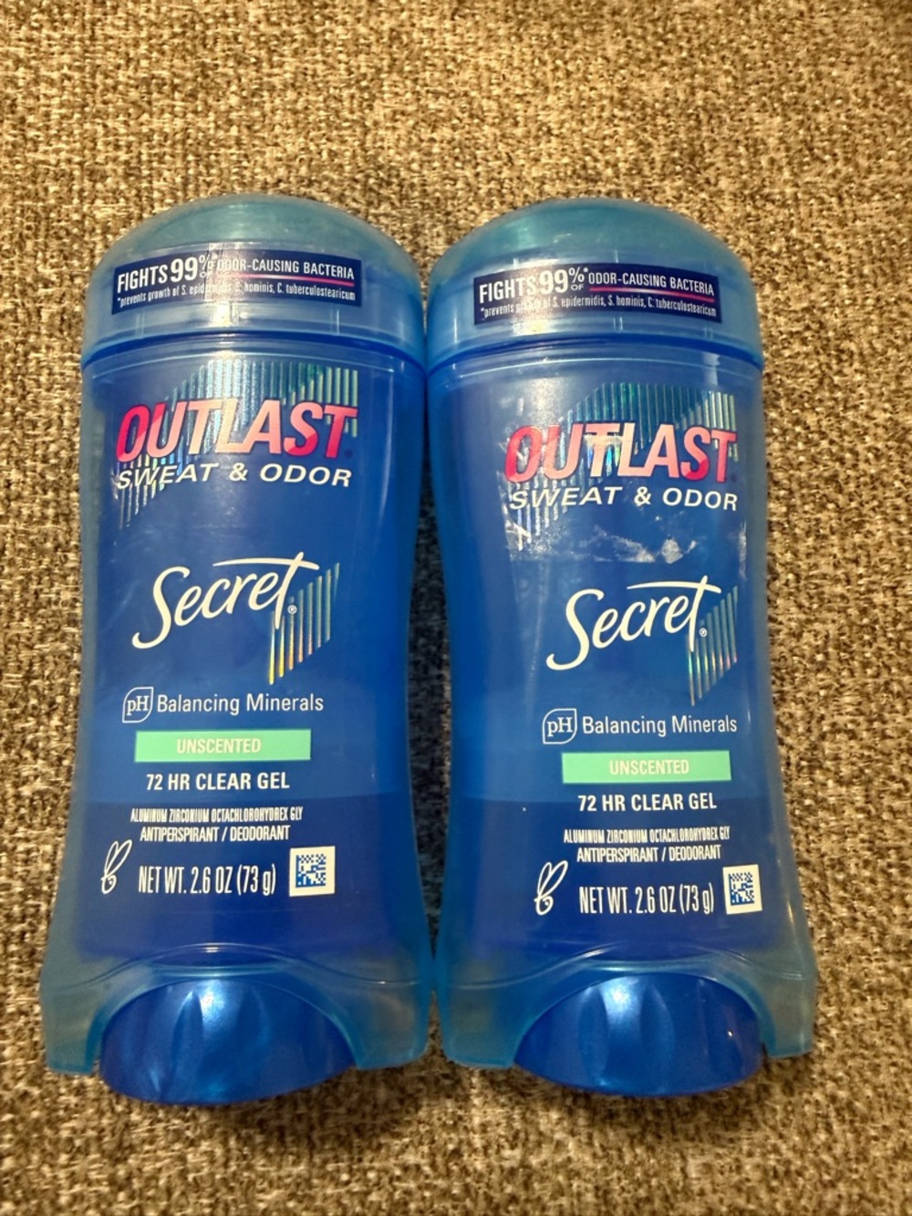 Outlast Unscented 72 HR Clear Gel Antiperspirant Deodorant
